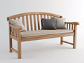 Panche da giardino - Legno-Tessuto - 180x62x89 cm - Naturale-Beige - Classico