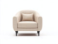 Poltrona - Tessuto - 94x87x86 cm - Crema - Eleganza contemporanea