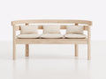 Panche da giardino - Legno-Tessuto - 175x60x86 cm - Naturale-Beige - Rustico