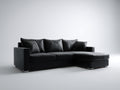 Divano angolare-Similpelle-286x168x82 cm-Nero-Moderno