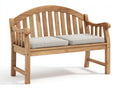 Panche da giardino - Legno-Tessuto - 162x63x91 cm - Quercia Naturale-Grigio Chiaro - Elegante