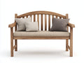 Panche da giardino - Legno-Tessuto - 165x61x91 cm - Rovere Naturale-Tortora - Classico